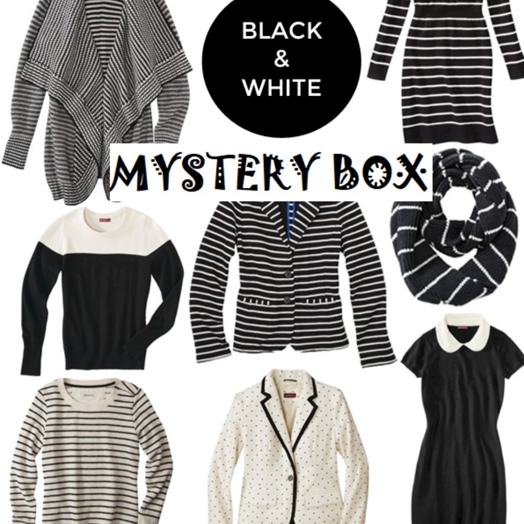 Mystery Box Black & White Minimalist Clothing Accesoires
